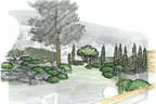 moderne Gartengestaltung